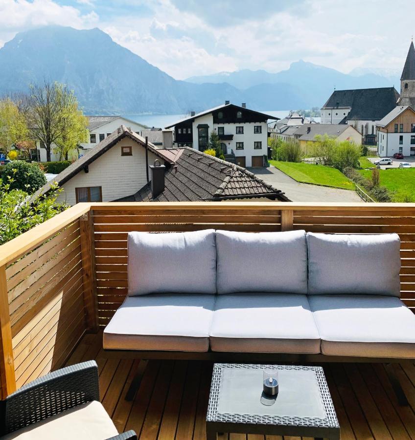 Traum Panorama Apartment Mit Berg & Seeblick Altmuenster Luaran gambar